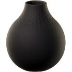 Schwarze Moderne 12 cm Villeroy & Boch Vasen & Blumenvasen matt aus Porzellan 