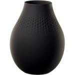 Schwarze Moderne 20 cm Villeroy & Boch Vasen & Blumenvasen matt aus Porzellan 