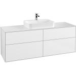 Weiße Villeroy & Boch FINION Waschbeckenunterschränke & Badunterschränke matt 