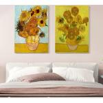 Goldene Moderne Van Gogh Ölbilder & Ölgemälde Blumen matt 