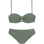 Grüne Vivance Bandeau Bikinis für Damen 