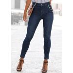 Blaue Vivance Jeggings & Jeans-Leggings aus Elastan für Damen Größe M 