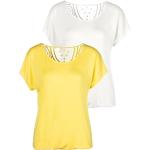 Reduzierte Gelbe Vivance T-Shirts für Damen Größe XL 
