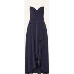 Dunkelblaue Vera Mont VM Wasserfall-Ausschnitt Abendkleider & festliche Kleider aus Elastan für Damen Größe XS 