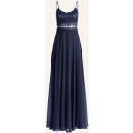 Dunkelblaue Vera Mont VM V-Ausschnitt Abendkleider & festliche Kleider aus Polyester für Damen Größe XS 