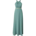Grüne Ärmellose Vera Mont VM schulterfreiem Ausschnitt Rückenfreie Abendkleider mit Glitzer aus Chiffon für Damen Größe XS 