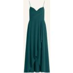 Dunkelgrüne Vera Mont VM Wasserfall-Ausschnitt Abendkleider & festliche Kleider aus Elastan für Damen Größe XS 