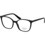 Schwarze Vogue Quadratische Damenbrillen aus Kunststoff 