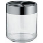 Silberne Alessi Vorratsdosen glänzend aus Glas 