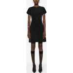 Schwarze Givenchy Mini Partykleider mit Gürtel aus Taft für Damen Größe M 