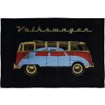 Bunte Volkswagen / VW Bulli / T1 Picknickdecken Bus aus Kunstfaser 150x200 cm 