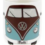 Petrolfarbene Volkswagen / VW Kaffeetassen Bus aus Porzellan 