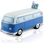 Blaue Volkswagen / VW Spardosen Bus aus Keramik 