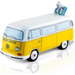 Gelbe Volkswagen / VW Spardosen Bus aus Keramik 