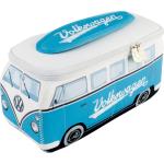 Blaue Volkswagen / VW Bulli / T1 Kosmetiktaschen Bus aus Neopren für Kinder 