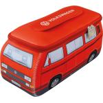 Rote Volkswagen / VW Bulli / T1 Kosmetiktaschen Bus aus Neopren für Kinder 