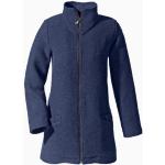 Blaue Waschbär Nachhaltige Walkjacken aus Wolle für Damen Größe M Weite 40 