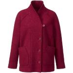 Rubinrote Waschbär Nachhaltige Walkjacken aus Wolle für Damen Größe S 