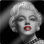 Schwarze Moderne Marilyn Monroe Bilder & Wandbilder 