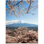 Bunte Asiatische Poster Fuji glänzend 