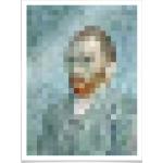 Wall-Art Poster »Pixel Portrait van Gogh Bildnis«, Person, (1 St.)