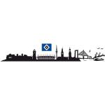 Wall-Art Wandtattoo »Hamburger SV Skyline Logo Hsv«