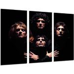 Wandbild - Queen, Freddie Mercury, Brian May, Rockmusik, Bohemian Rhapsody, 97 x 62 cm, Holzdruck - XXL Format - Kunstdruck, ref.26519