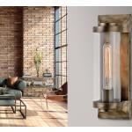 Bronze Außenwandleuchten & Außenwandlampen aus Glas 