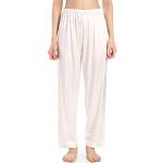 Weiße Pyjamahosen & Schlafhosen aus Seide maschinenwaschbar für Damen Größe S 