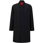 Schwarze Wasserdichte HUGO BOSS HUGO Lange Trenchcoats aus Polyester für Herren Größe M 