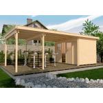 Beige Moderne Weka Gartenhäuser aus Holz 