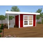 Rote Moderne Weka Nachhaltige Gartenhäuser Länder aus Holz 