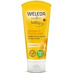 Reduzierte Seifenfreie Weleda Calendula Vegane Naturkosmetik Bio Duschgele & Duschgels 200 ml mit Sesamöl für  empfindliche Haut für Babys ohne Tierversuche 