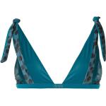 Reduzierte Grüne Animal-Print Bikini Tops aus Elastan für Damen 
