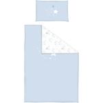 Blaue Bornino Bettwäsche Sets & Bettwäsche-Garnituren Weltall aus Baumwolle 100x135 cm 2 Teile 