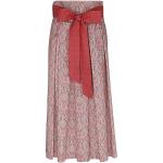 Rosa Wadenlange | Midi Trachtenröcke aus Baumwolle für Damen Größe S 