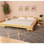 Betten mit Matratze aus Rattan 140x200 cm 