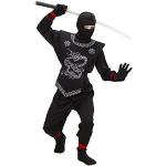 Schwarze Widmann Ninja-Kinderkostüme 