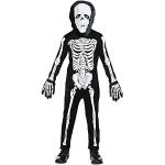 Schwarze Print Widmann Skelett-Kostüme Kinder 