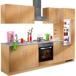 Braune WIHO Küchen Küchenmöbel mit Geräten 