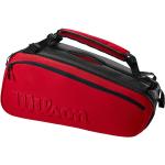 Rote Wilson Tour Tennistaschen mit Außentaschen für Herren 