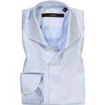 Hellblaue Langärmelige Windsor Slim Fit Hemden aus Baumwolle für Herren Größe 3 XL 
