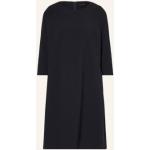 Reduzierte Dunkelblaue 3/4-ärmelige Windsor Kleider A-Linie aus Polyester für Damen Größe L 