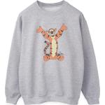 Winnie the Pooh, Damen, Pullover, Classic Sweatshirt, Grau, (XXL)