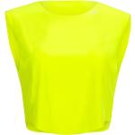 Gelbe Cropped Shirts für Damen Größe XS 