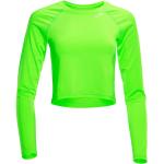 Grüne Langärmelige Cropped Shirts für Damen Größe L 