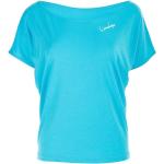 Blaue Kurzärmelige Oversize Shirts für Damen Größe XS 