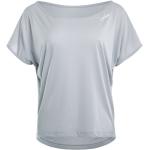Reduzierte Graue Kurzärmelige Oversize Shirts für Damen Größe L 