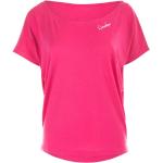 Reduzierte Pinke Kurzärmelige Oversize Shirts für Damen Größe XS 