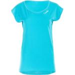 Blaue Elegante Kurzärmelige T-Shirts für Damen Größe L 